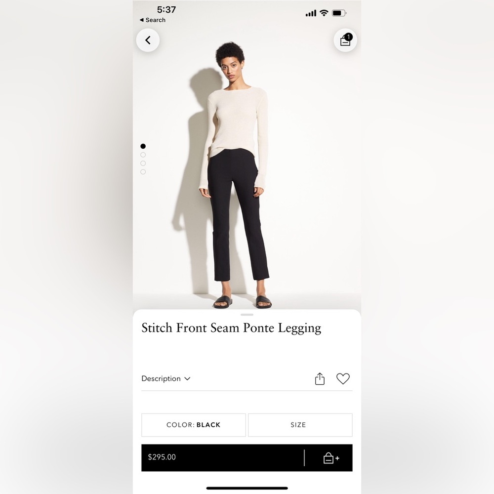 Vince Front Seam Legging